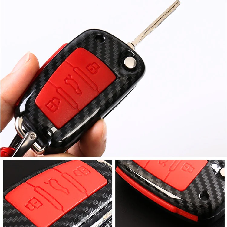 Coque Clé Audi Carbone Style - Image 9