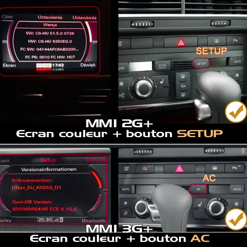 Ecran Autoradio Carplay Audi A6 C6 - Image 4