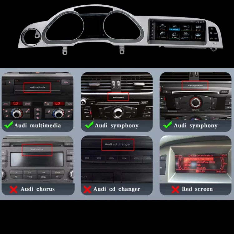 Ecran Autoradio Carplay Audi A6 C6 - Image 5