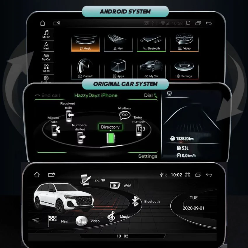 Ecran Autoradio Carplay Audi A6 C6 - Image 6