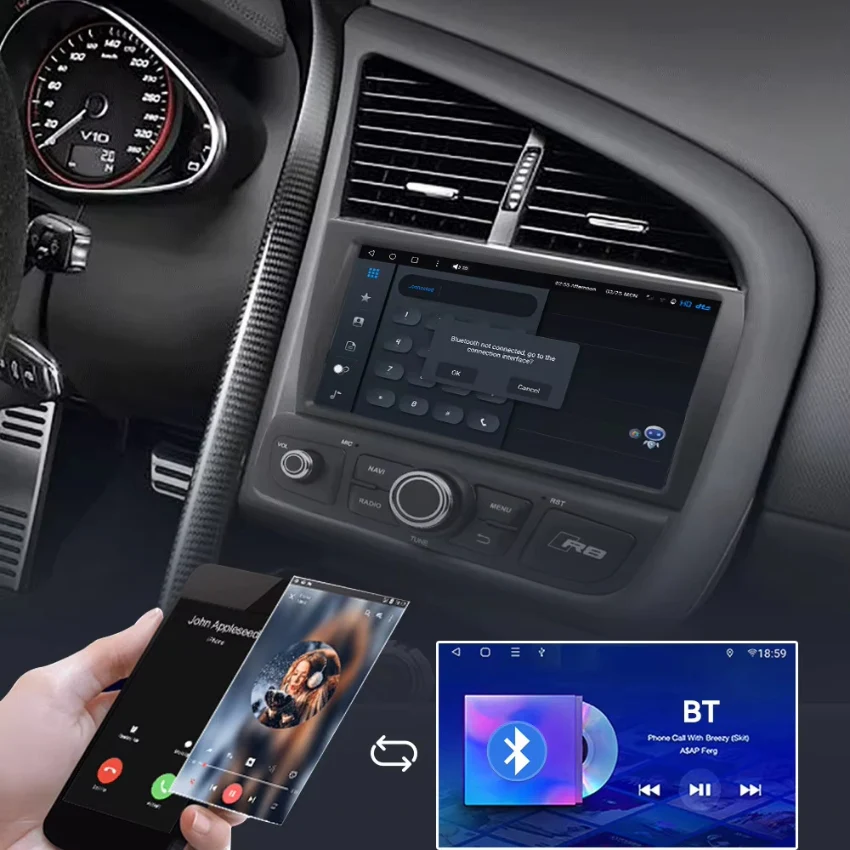 Ecran Autoradio Carplay Audi R8 1 - Image 4