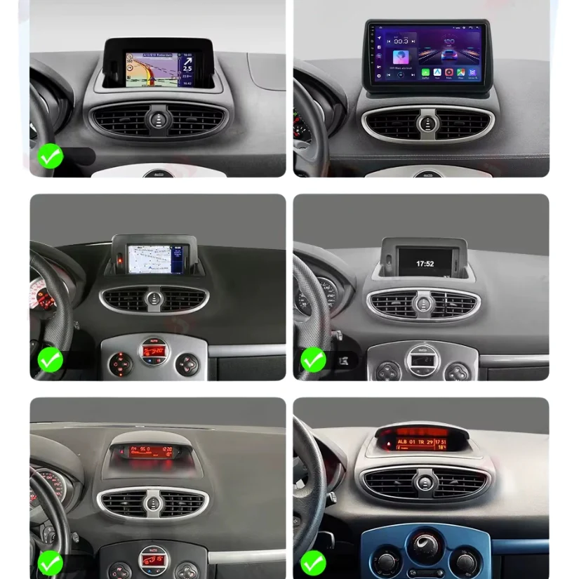 Ecran Autoradio Carplay Renault Clio 3 - Image 3