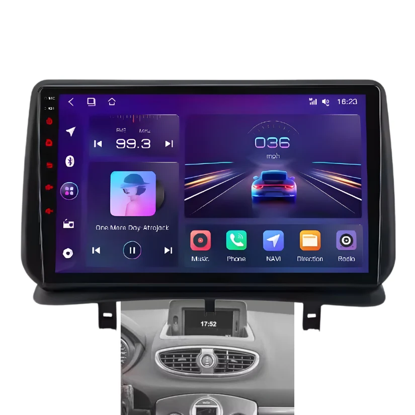 Ecran Autoradio Carplay Renault Clio 3 - Image 6