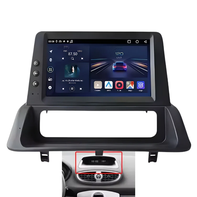 Ecran Autoradio Carplay Renault Clio 3 - Image 7