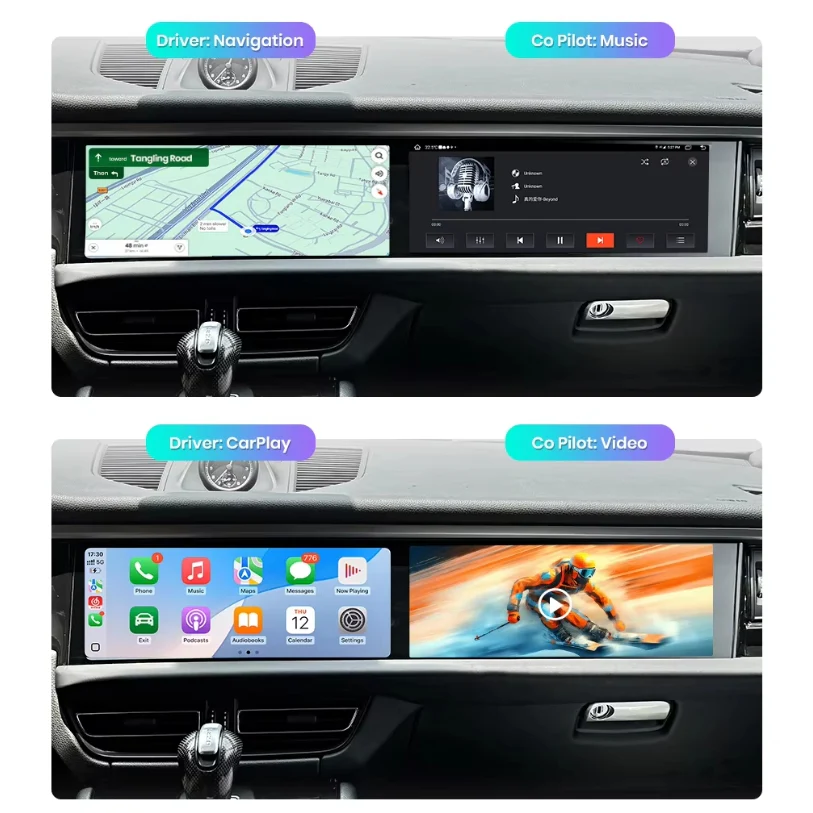 Ecran Carplay Double Porsche Macan - Image 6