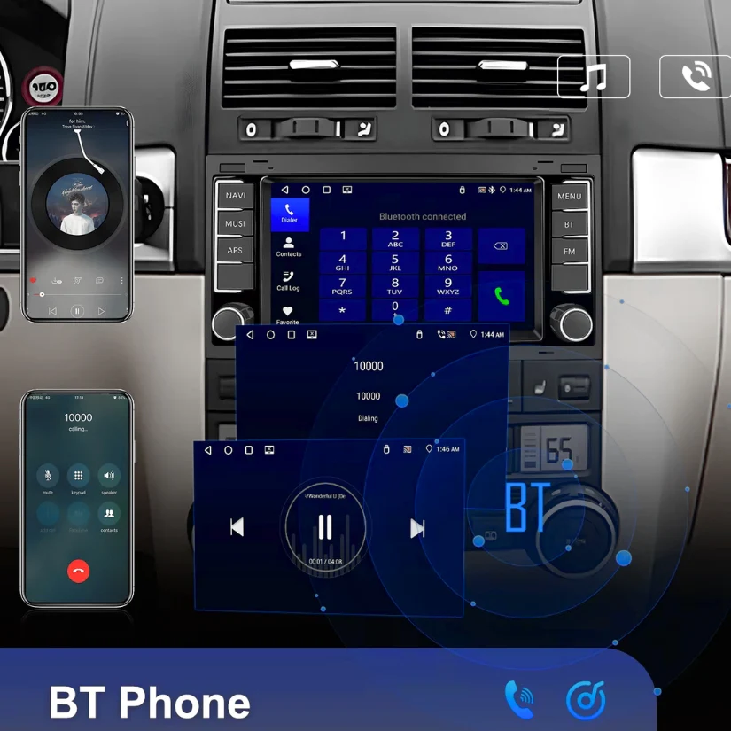 Ecran Autoradio CarPlay VW Touareg 1 / T5 - Image 3
