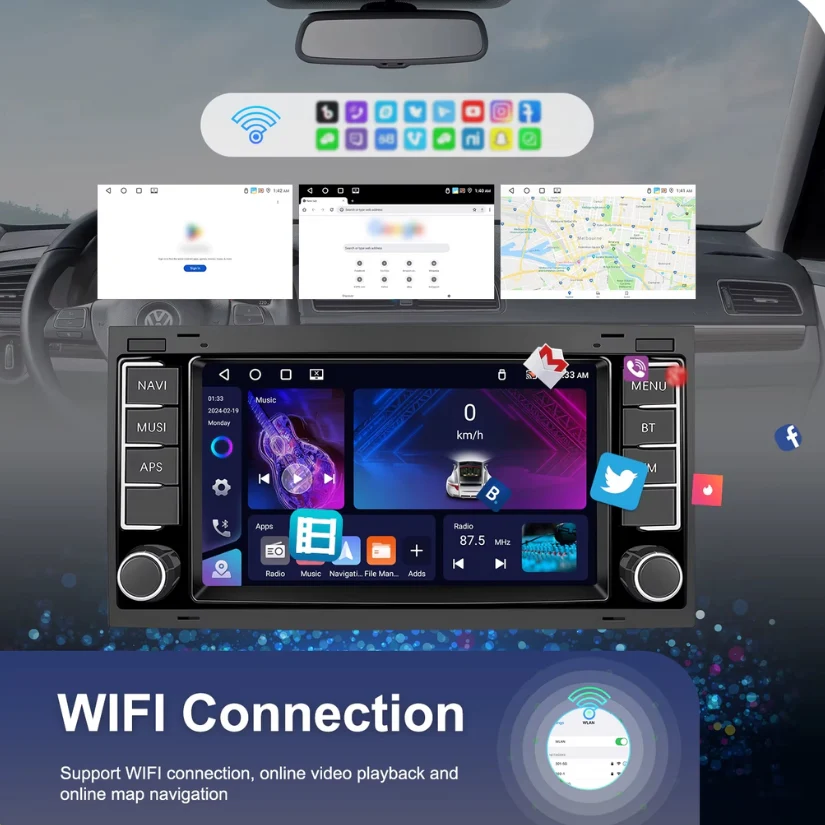 Ecran Autoradio CarPlay VW Touareg 1 / T5 - Image 5