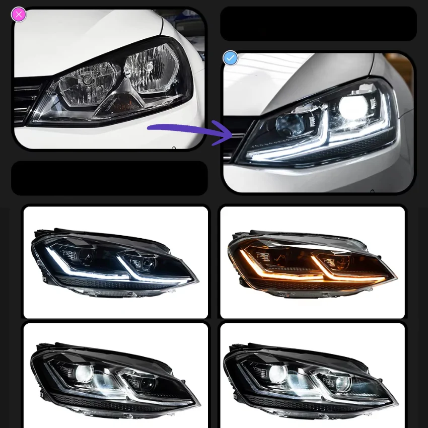 Feux Avant LED VW Golf 7 - Image 7