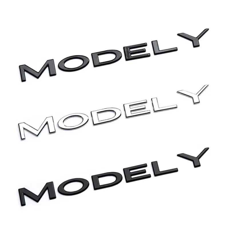 Logo Arrière MODEL 3 / Y Noir - Image 3