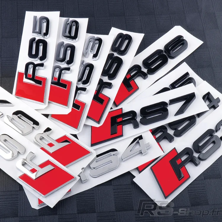 Logo / Badge Audi RS3 / RS4 / RS5 / RS6 / RS7 / RSQ3 / RSQ8 Noir - Image 36