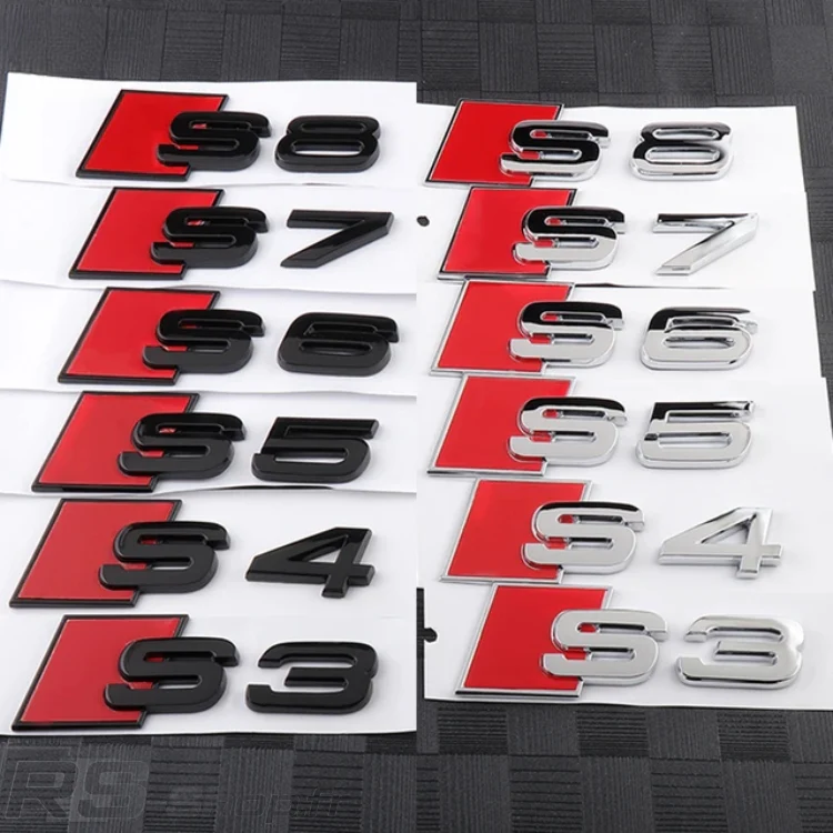 Logo / Badge Audi S3 / S4 / S5 / S6 / S7 / S8 Noir - Image 23