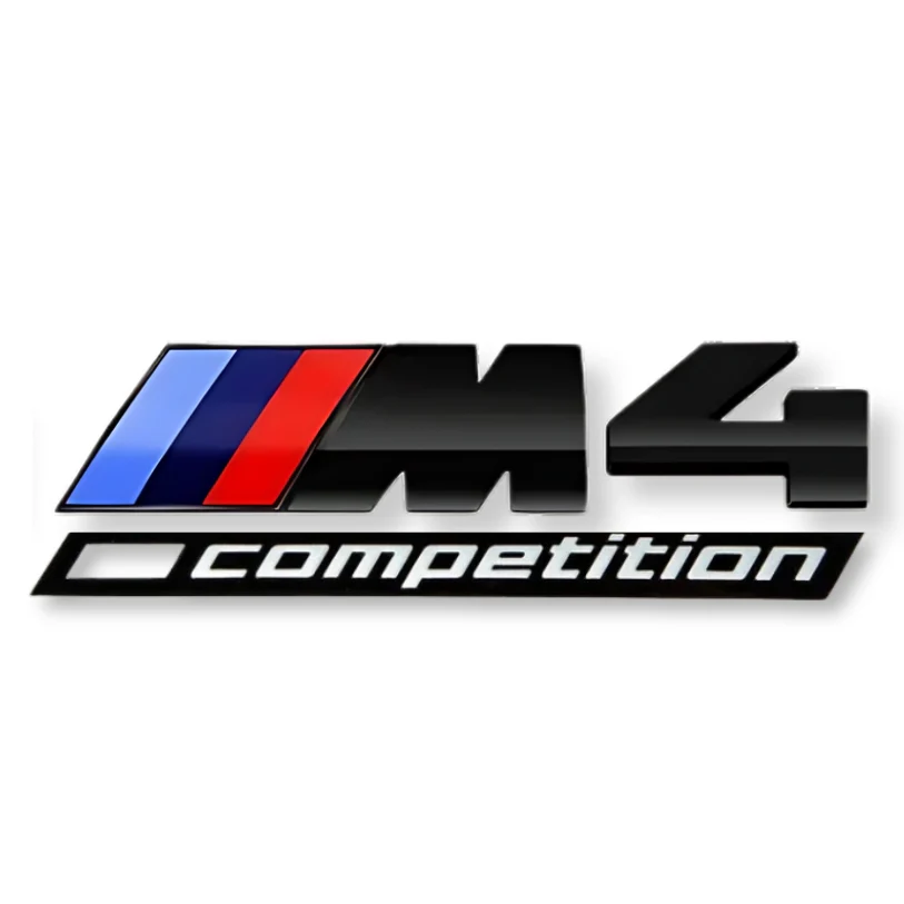 Logo BMW M2 / M3 / M4 / M5 Compétition Noir - Image 11