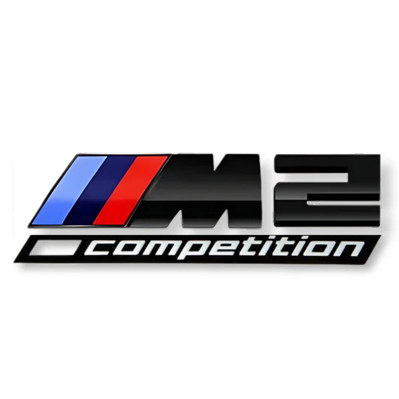 Logo BMW M2 / M3 / M4 / M5 Compétition Noir - Image 13