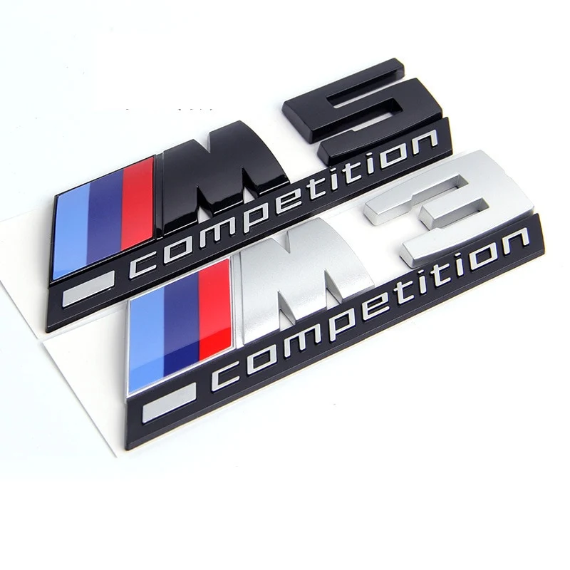 Logo BMW M2 / M3 / M4 / M5 Compétition Noir - Image 3