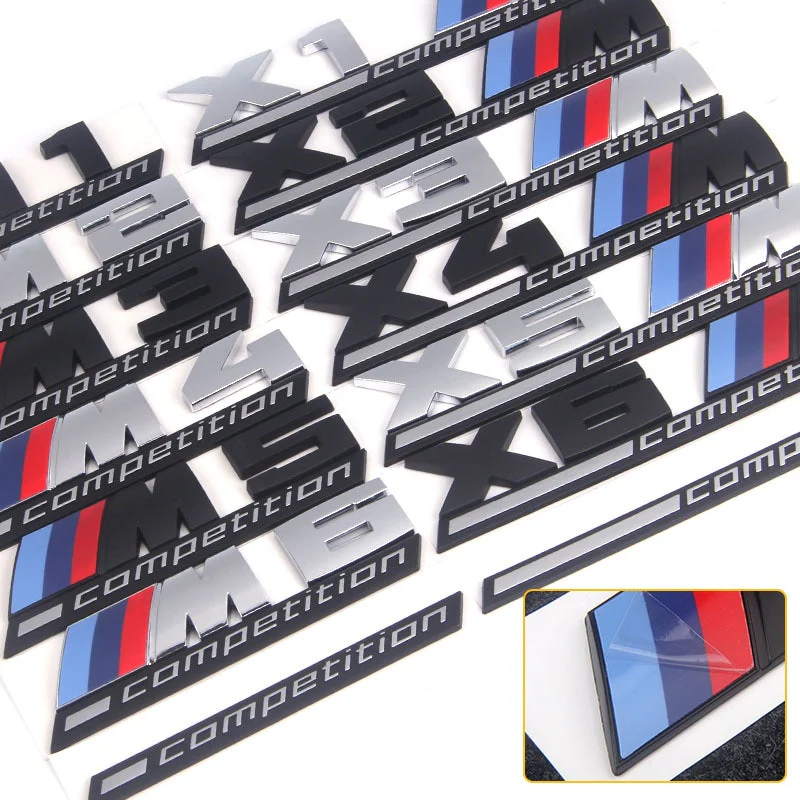 Logo BMW M2 / M3 / M4 / M5 Compétition Noir - Image 4
