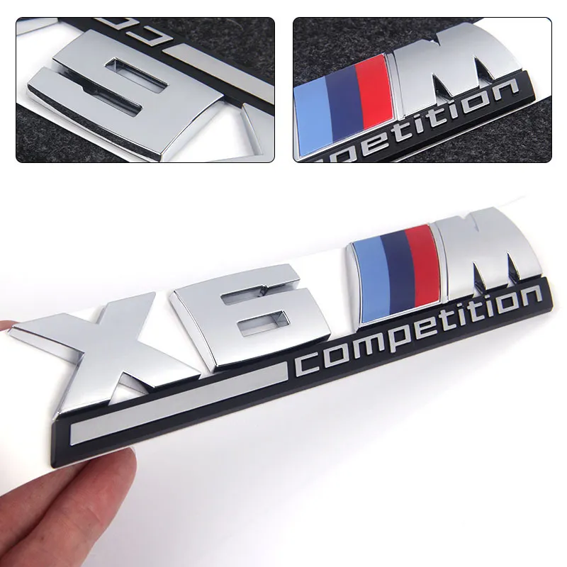 Logo BMW M2 / M3 / M4 / M5 Compétition Noir - Image 5