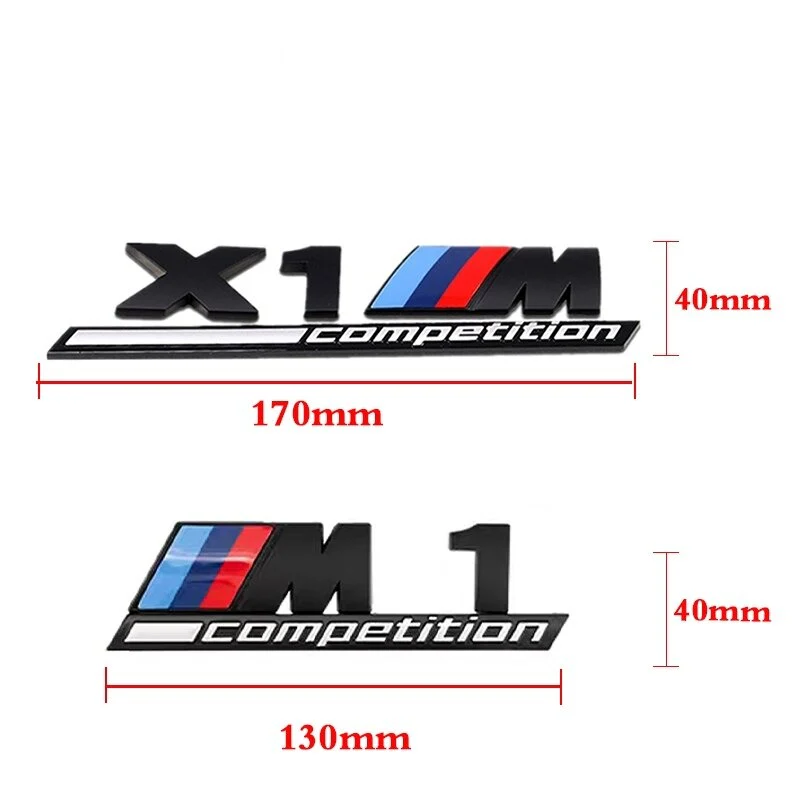 Logo BMW M2 / M3 / M4 / M5 Compétition Noir - Image 6
