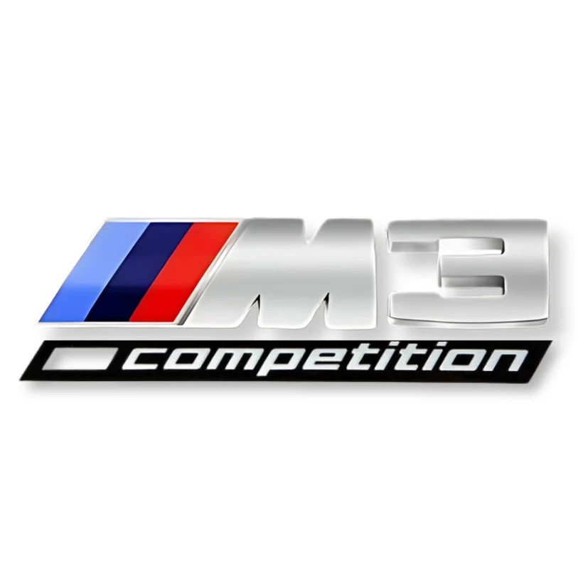 Logo BMW M2 / M3 / M4 / M5 Compétition Noir - Image 7