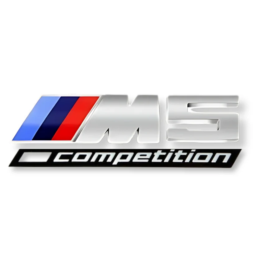 Logo BMW M2 / M3 / M4 / M5 Compétition Noir - Image 9