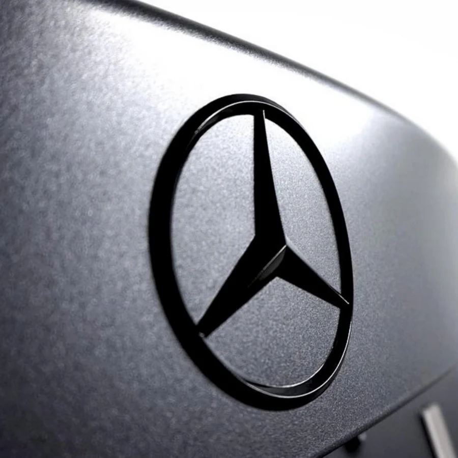 Logo Etoile Mercedes Noir Arrière Coffre - Image 2
