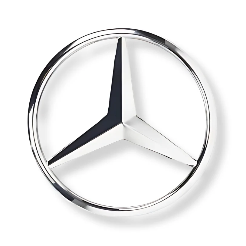 Logo Etoile Mercedes Noir Arrière Coffre - Image 4