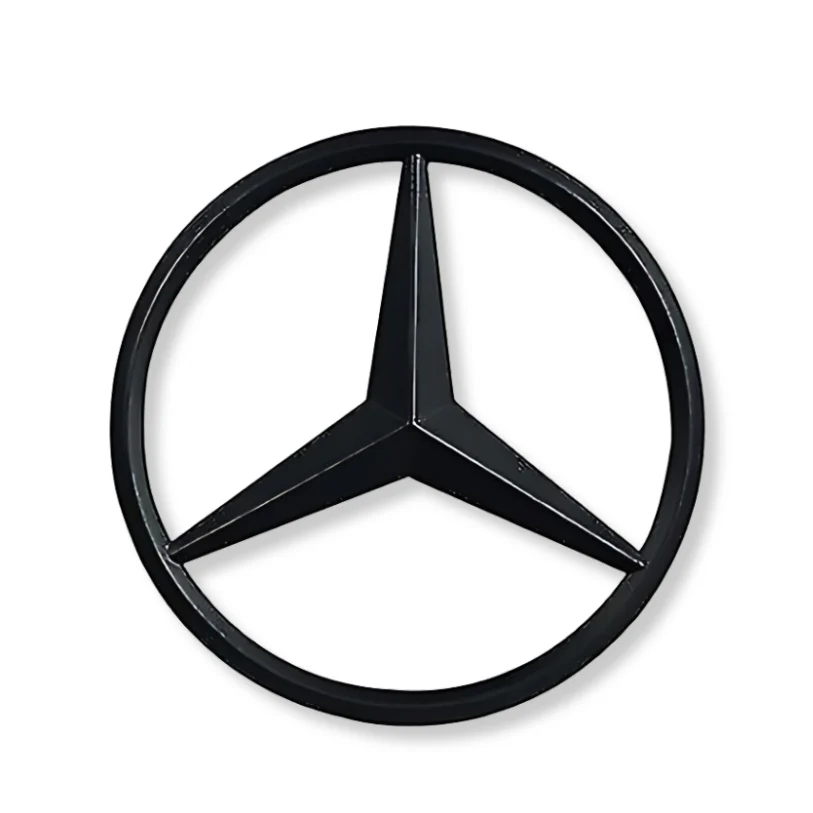 Logo Etoile Mercedes Noir Arrière Coffre - Image 5