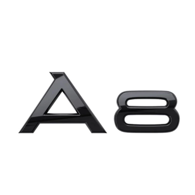 Logo Audi A1 A3 A4 A5 A6 A7 A8 Q3 Q5 Q7 Noir - Image 28