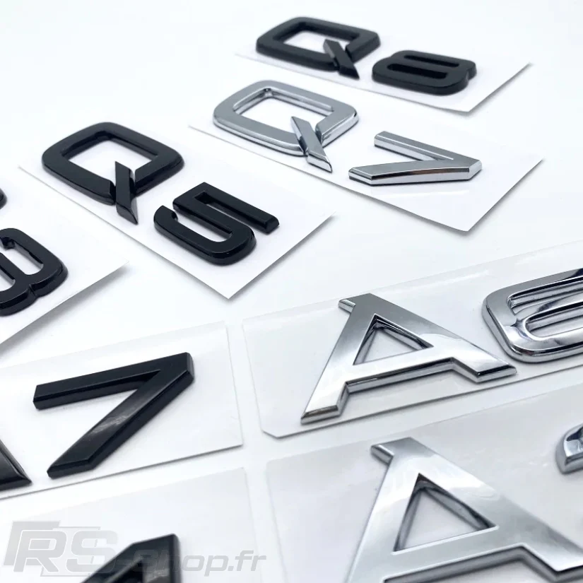 Logo Audi A1 A3 A4 A5 A6 A7 A8 Q3 Q5 Q7 Noir - Image 3