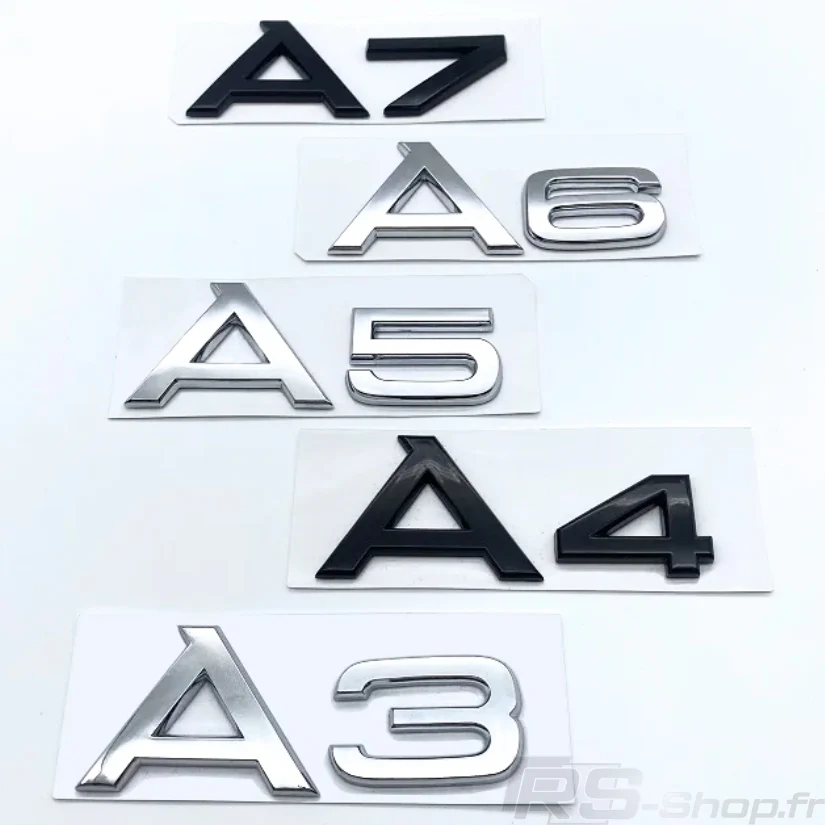 Logo Audi A1 A3 A4 A5 A6 A7 A8 Q3 Q5 Q7 Noir - Image 4