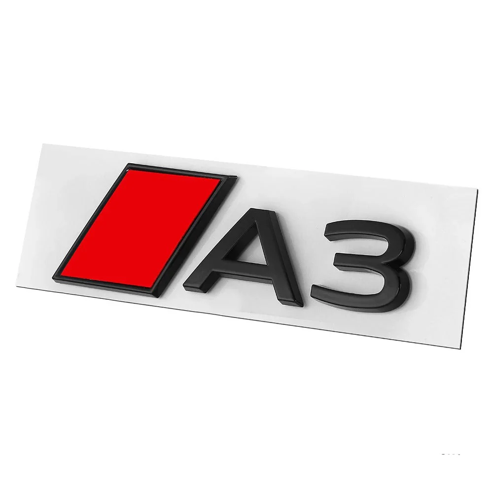 Logo Audi A1 A3 A4 A5 A6 A7 A8 Q3 Q5 Q7 Noir - Image 45