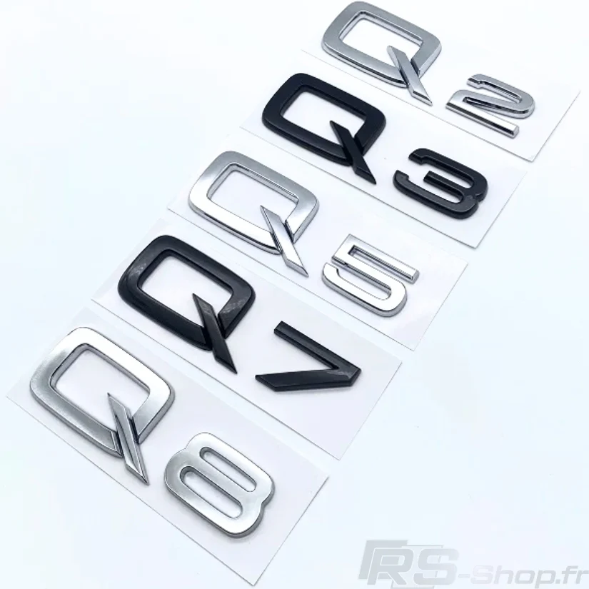 Logo Audi A1 A3 A4 A5 A6 A7 A8 Q3 Q5 Q7 Noir - Image 5