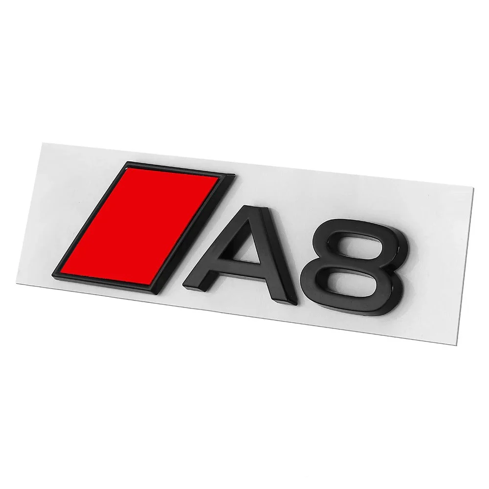 Logo Audi A1 A3 A4 A5 A6 A7 A8 Q3 Q5 Q7 Noir - Image 50
