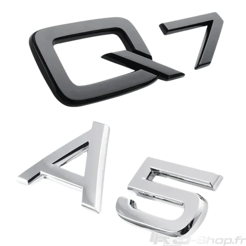 Logo Audi A1 A3 A4 A5 A6 A7 A8 Q3 Q5 Q7 Noir - Image 6