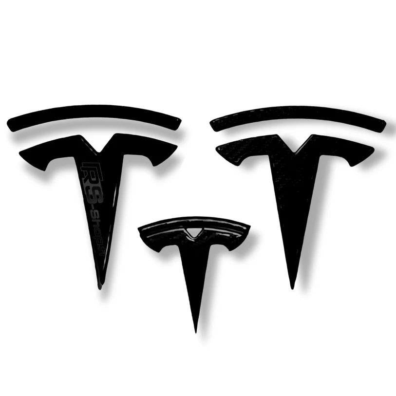 Logo / Badge Tesla Noir - Image 3