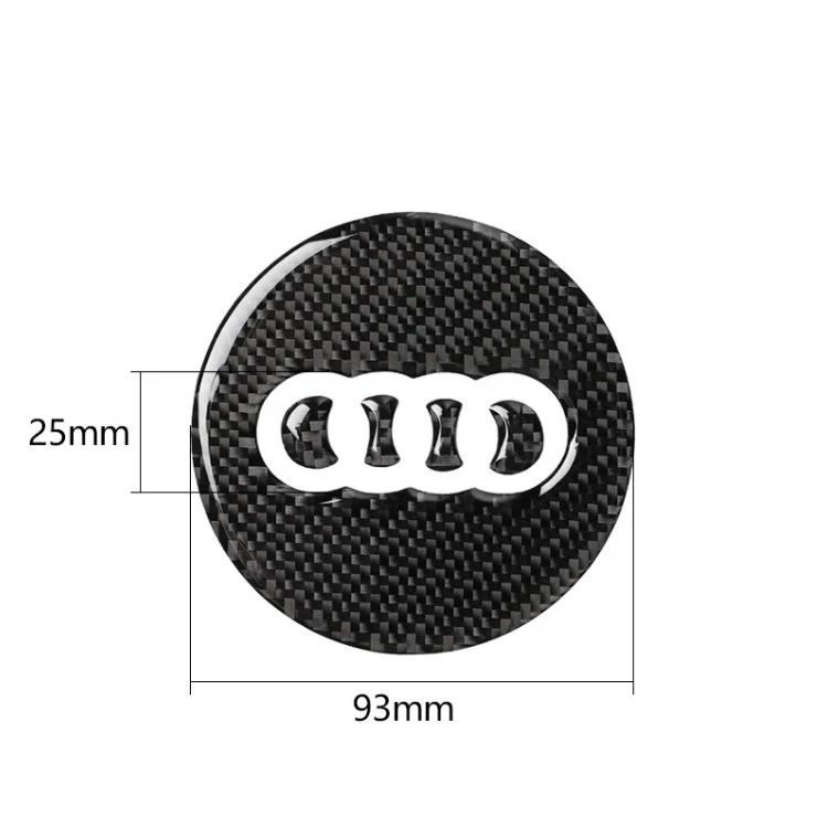 Sticker Volant Carbone Rond 3D Audi - Image 3