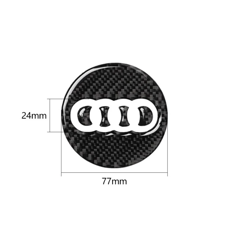 Sticker Volant Carbone Rond 3D Audi - Image 5